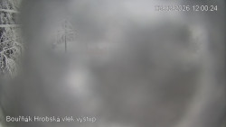 Vrchol Bouřňák, pohled na jih