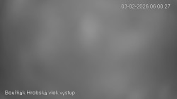 Vrchol Bouřňák, pohled na jih