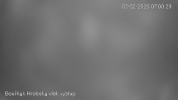 Vrchol Bouřňák, pohled na jih