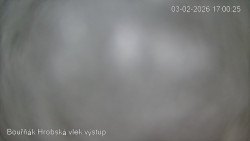 Vrchol Bouřňák, pohled na jih