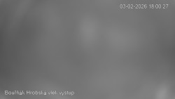 Vrchol Bouřňák, pohled na jih