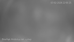 Vrchol Bouřňák, pohled na jih