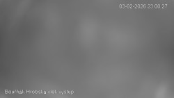 Vrchol Bouřňák, pohled na jih