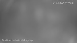 Vrchol Bouřňák, pohled na jih