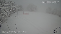 Vrchol Bouřňák, pohled na jih