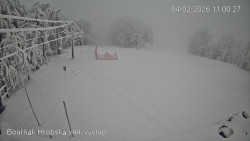 Vrchol Bouřňák, pohled na jih