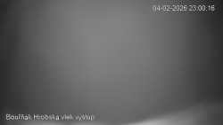 Vrchol Bouřňák, pohled na jih