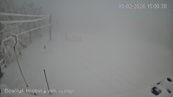 Vrchol Bouřňák, pohled na jih