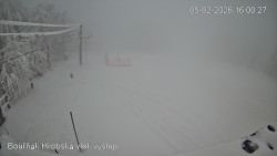 Vrchol Bouřňák, pohled na jih