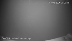 Vrchol Bouřňák, pohled na jih