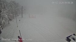 Vrchol Bouřňák, pohled na jih