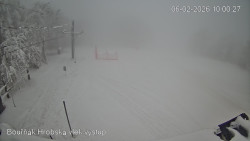 Vrchol Bouřňák, pohled na jih