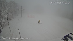 Vrchol Bouřňák, pohled na jih