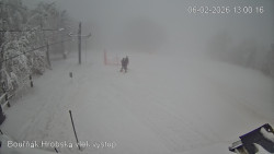 Vrchol Bouřňák, pohled na jih