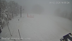 Vrchol Bouřňák, pohled na jih