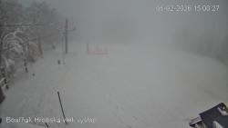 Vrchol Bouřňák, pohled na jih