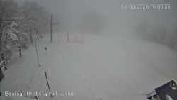 Vrchol Bouřňák, pohled na jih