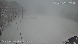 Vrchol Bouřňák, pohled na jih