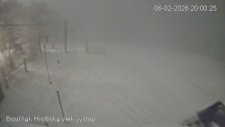 Vrchol Bouřňák, pohled na jih