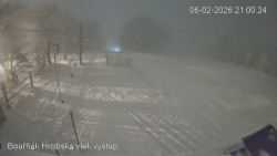 Vrchol Bouřňák, pohled na jih