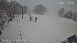 Vrchol Bouřňák, pohled na jih