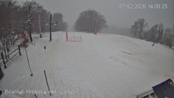 Vrchol Bouřňák, pohled na jih