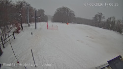 Vrchol Bouřňák, pohled na jih