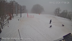 Vrchol Bouřňák, pohled na jih