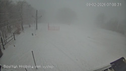 Vrchol Bouřňák, pohled na jih