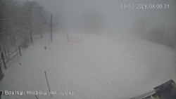 Vrchol Bouřňák, pohled na jih