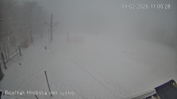 Vrchol Bouřňák, pohled na jih