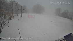 Vrchol Bouřňák, pohled na jih