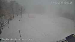 Vrchol Bouřňák, pohled na jih