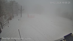 Vrchol Bouřňák, pohled na jih