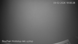 Vrchol Bouřňák, pohled na jih