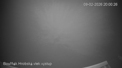 Vrchol Bouřňák, pohled na jih