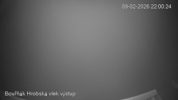 Vrchol Bouřňák, pohled na jih