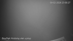 Vrchol Bouřňák, pohled na jih