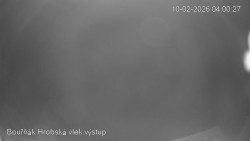 Vrchol Bouřňák, pohled na jih