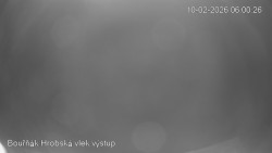 Vrchol Bouřňák, pohled na jih