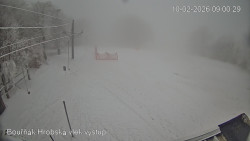 Vrchol Bouřňák, pohled na jih