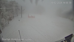 Vrchol Bouřňák, pohled na jih