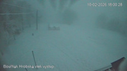 Vrchol Bouřňák, pohled na jih