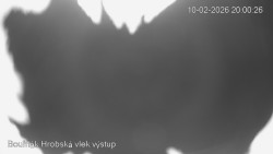 Vrchol Bouřňák, pohled na jih