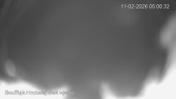 Vrchol Bouřňák, pohled na jih