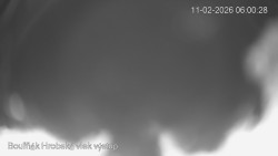 Vrchol Bouřňák, pohled na jih