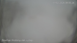 Vrchol Bouřňák, pohled na jih