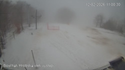 Vrchol Bouřňák, pohled na jih