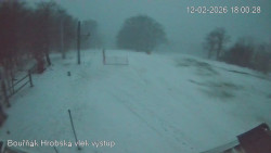 Vrchol Bouřňák, pohled na jih