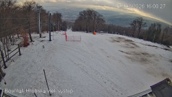 Vrchol Bouřňák, pohled na jih